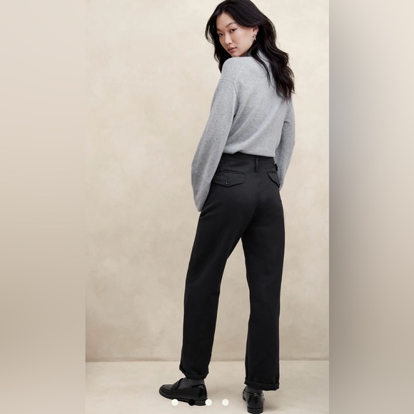 NWT Banana Republic high-rise heritage pants black 16 - Picture 3 of 4